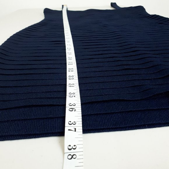 St. John Collection by Marie Gray Navy Blue Wool Blend Dress - Picture 10 of 15